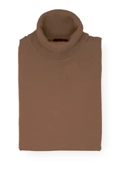 MARVELIS Rollkragenpullover Casual Fit Braun