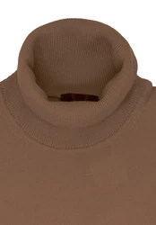 MARVELIS Rollkragenpullover Casual Fit Braun