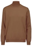 MARVELIS Rollkragenpullover Casual Fit Braun