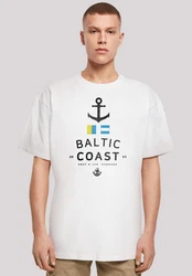 F4NT4STIC T-Shirt Ostsee Baltic Sea Knut & Jan Hamburg  Weiß/Creme/Dunkelblau/Grau/Beige