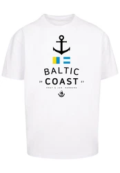 F4NT4STIC T-Shirt Ostsee Baltic Sea Knut & Jan Hamburg  Weiß/Creme/Dunkelblau/Grau/Beige