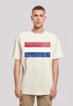 F4NT4STIC T-Shirt Netherlands Niederlande Holland Flagge Print Beige/Creme/Khaki/Weiß