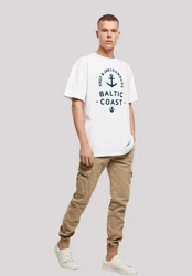 F4NT4STIC T-Shirt Ostsee Logo Knut & Jan Hamburg Dunkelblau/Weiß/Creme/Blau/Hellblau