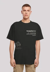 F4NT4STIC T-Shirt happiness OVERSIZE TEE Schwarz