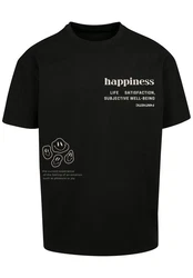 F4NT4STIC T-Shirt happiness OVERSIZE TEE Schwarz