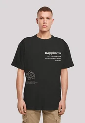 F4NT4STIC T-Shirt happiness OVERSIZE TEE Schwarz