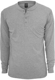 T-Shirt Herren Basic Henley L/S Tee (1-tlg)