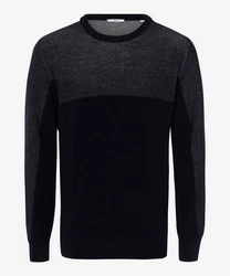 Brax Stillpullover STYLE RICK Dunkelblau/Schwarz