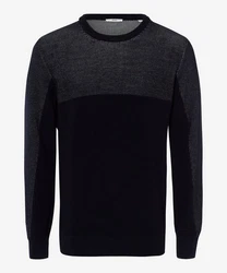 Brax Stillpullover STYLE RICK Dunkelblau/Schwarz