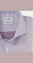 OLYMP Businesshemd (2122/44) Lila/Rosa/Dunkelblau