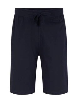 TOM TAILOR Pyjamahose Shorts Dunkelblau/Blau