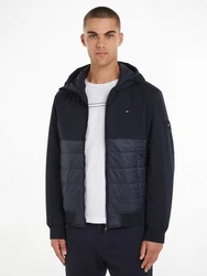 Tommy Hilfiger Steppjacke CL MIX MEDIA HOODED JACKET Dunkelblau