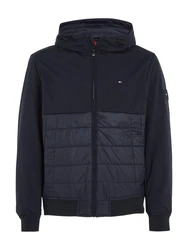 Tommy Hilfiger Steppjacke CL MIX MEDIA HOODED JACKET Dunkelblau