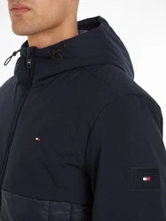 Tommy Hilfiger Steppjacke CL MIX MEDIA HOODED JACKET Dunkelblau