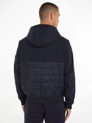 Tommy Hilfiger Steppjacke CL MIX MEDIA HOODED JACKET Dunkelblau