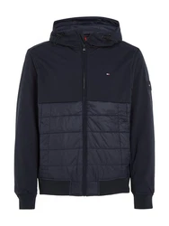 Tommy Hilfiger Steppjacke CL MIX MEDIA HOODED JACKET Dunkelblau