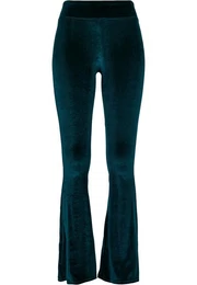 Leggings Damen Ladies High Waist Velvet Boot Cut Leggings (1-tlg)