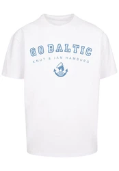 F4NT4STIC T-Shirt Go Baltic Knut & Jan Hamburg Hellblau/Weiß/Creme/Braun