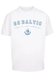 F4NT4STIC T-Shirt Go Baltic Knut & Jan Hamburg Hellblau/Weiß/Creme/Braun