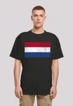F4NT4STIC T-Shirt Netherlands Niederlande Holland Flagge Print Schwarz/Mischfarben