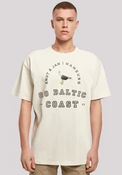 F4NT4STIC T-Shirt Mwe Knut & Jan Hamburg Khaki/Braun/Weiß/Beige