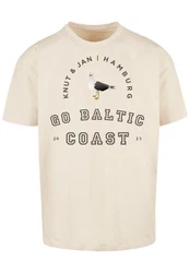 F4NT4STIC T-Shirt Mwe Knut & Jan Hamburg Khaki/Braun/Weiß/Beige