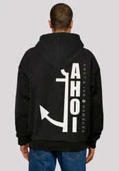 F4NT4STIC Kapuzenpullover Ahoi Anker Schwarz/Dunkelblau/Dunkelgrau/Gelb