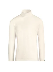 Trigema Rollkragenshirt Weiß/Beige/Khaki/Creme