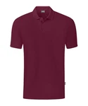 Jako Polo Shirt Organic Dunkelrot/Lila/Rosa