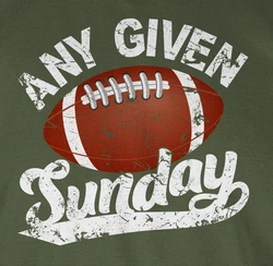 Shirtracer T-Shirt Any given Sunday mit Football weiß
