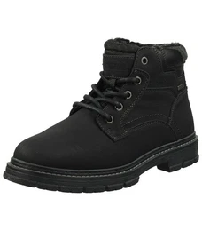 Stiefelette Lederimitat/Textil Schnrstiefelette