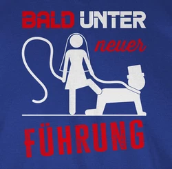 Shirtracer T-Shirt Bald unter neuer Führung JGA Männer Braun/Blau