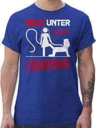 Shirtracer T-Shirt Bald unter neuer Führung JGA Männer Braun/Blau