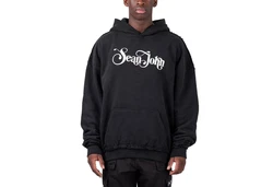 Sean John Retro Logo Peached Hoodie Schwarz/Dunkelblau