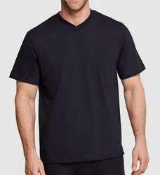 Schiesser T-Shirt V-Ausschnitt (4-tlg) Schwarz/Dunkelgrau/Dunkelblau