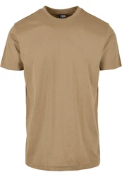 URBAN CLASSICS T-Shirt Urban Classics Herren Basic Tee Khaki/Braun