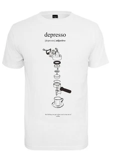 Mister Tee T-Shirt Depresso Tee Braun/Lila Mister Tee T-Shirt Depresso Tee Braun/Lila