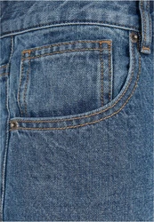 URBAN CLASSICS Herren Cropped Tapered Jeans Blau/Hellblau/Fliederfarben