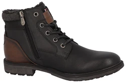 TOM TAILOR Schnürstiefel Winterboots Schwarz