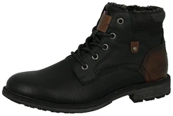 TOM TAILOR Schnürstiefel Winterboots Schwarz