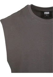 URBAN CLASSICS T-Shirt Open Edge Sleeveless Tee Grau/Braun/Dunkelgrau/Khaki/Hellgrau