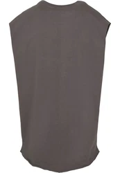 URBAN CLASSICS T-Shirt Open Edge Sleeveless Tee Grau/Braun/Dunkelgrau/Khaki/Hellgrau