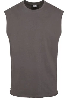 URBAN CLASSICS T-Shirt Open Edge Sleeveless Tee Grau/Braun/Dunkelgrau/Khaki/Hellgrau