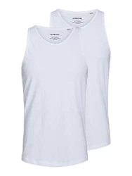 Jack & Jones T-Shirt JACBASIC (2er PACK) Grau/Weiß/Hellgrau/Creme