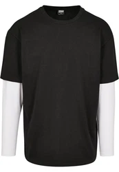 URBAN CLASSICS T-Shirt Urban Classics Herren Oversized Shaped Double Layer LS Tee 