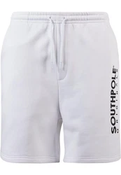 Southpole Herren Basic Sweat Shorts Weiß/Grün/Creme/Beige