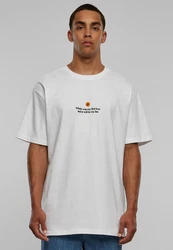 MisterTee K-Pop Heavy Oversize Tee (1-tlg) Weiß/Creme/Gelb