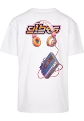 MisterTee K-Pop Heavy Oversize Tee (1-tlg) Weiß/Creme/Gelb