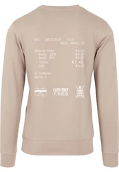 MisterTee Rundhalspullover Cash Only Crewneck Khaki/Beige/Braun/Grau