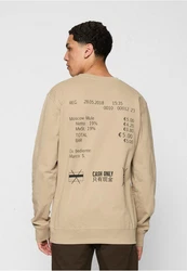 MisterTee Rundhalspullover Cash Only Crewneck Khaki/Beige/Braun/Grau
